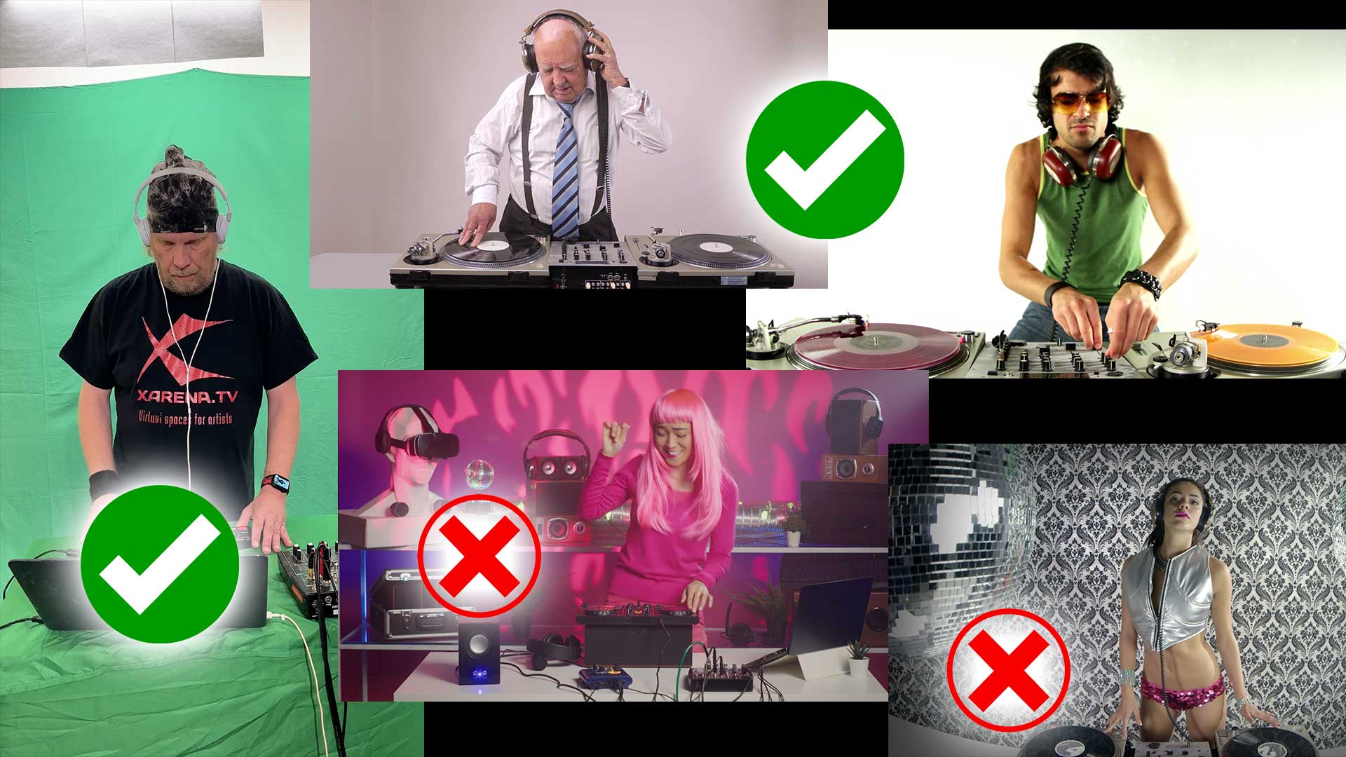 Green screen example